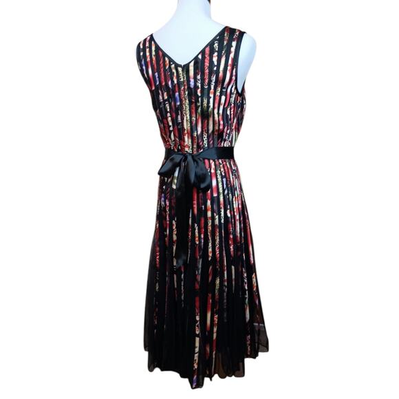 PAPILLON Midi Dress M (READ) Full Skirt Feminine Special Event Artsy Whimsigoth - Picture 2 of 15